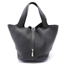 Hermes Taurillon Clemence Picotin Lock Handbag Black CPU001NI Stamp C (2018) - Hermès