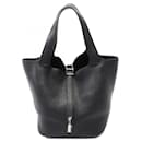 Hermes Taurillon Clemence Picotin Lock Handbag Black YAC004AT Stamp Y (2020) - Hermès