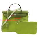 Hermes Toile Military Évelyne Zip PM Handbag Orange/Brown Stamp Y (2020) - Hermès