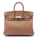 Sac à main Hermes Swift Birkin 25 Marron WSA185TK Tampon W (2024) - Hermès