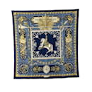 Hermès Blue Lvdovicvs Magnvs Silk Scarf