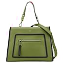 Fendi Brown Small Leather Runaway Satchel