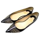 CHRISTIAN LOUBOUTIN BARETA FLAT SHOES 38.5 BLACK PATENT LEATHER - Christian Louboutin