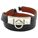 HERMES RIVALE DOUBLE TOUR 17 SWIFT LEATHER BLUE MEDOR BUCKLE 2013 - Hermès