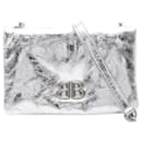 Balenciaga Monaco Nano Metallic Leather Shoulder Bag