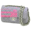 Chanel Tweed Leather Mini Matelasse Shoulder Bag