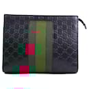 GUCCI Clutch Bag Sherry Line Leather - Gucci
