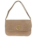 Christian Dior Dior Trotter Beige Suede Shoulder Bag