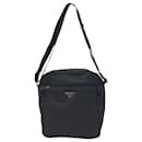Prada Tessuto Triangle Logo Black Nylon Shoulder Bag