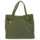 Fendi Zucchino Brown Tote Bag