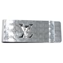 Louis Vuitton Champs Elysees Silver Metal Money Clip