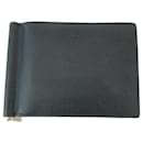 Saint Laurent Black Leather Money Clip