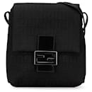 Fendi Black Zucchino Canvas Crossbody