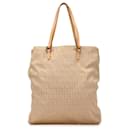 Fendi Brown Zucchino Canvas Tote