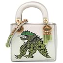 Dior White Limited Edition Niki De Saint Phalle Mini Calfskin Dragon Lady Dior