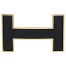 HERMES Accessory Single Buckle / Belt buckle in Black Metal - 102647 - Hermès