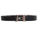 Hermès Black Epsom and Swift Constance H Reversible Belt