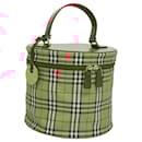 Burberrys Nova Check Pouch Canvas Beige Gold Auth 120260 - Autre Marque