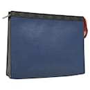 LOUIS VUITTON Epi Pochette Voyage Clutch Bag Blue M62912 LV Auth 120320 - Louis Vuitton