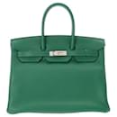 Hermes Birkin 35 Handbag in Green - Hermès
