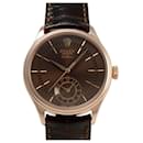 Rolex Cellini Dual Time 50525 Chocolate Dial Watch