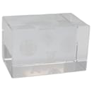LOUIS VUITTON Paper Weight Glass Clear LV Auth 120233 - Louis Vuitton