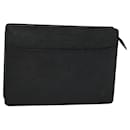 LOUIS VUITTON Epi Pochette Homme Clutch Bag Black Noir M52522 LV Auth ep8688 - Louis Vuitton