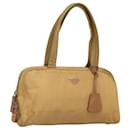 PRADA Hand Bag Nylon Gold Yellow Auth ac3741 - Prada