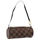LOUIS VUITTON Damier Ebene Papillon Pouch LV Auth 118084 - Louis Vuitton
