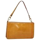 LOUIS VUITTON Vernis Lexington Accessory Pouch Beige M91010 LV Auth th5908 - Louis Vuitton