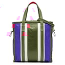 Balenciaga Red S Lambskin Bazar Shopper Tote