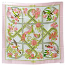 Écharpe en soie rose Hermes - Hermès