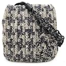 Chanel Camellia Tweed Leather Shoulder Bag