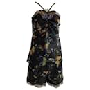  Lanvin Butterfly Camisole Top and Shorts Set in Multicolor Silk