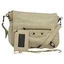 BALENCIAGA The Volk Shoulder Bag Leather Beige 246432 Auth am8358 - Balenciaga