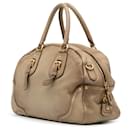 Prada Brown Cervo Antik Dome Satchel