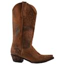 Brown suede boots - Autre Marque