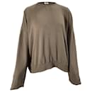 Frankie Shop Basel Crew Neck Sweater in Brown Cotton - Autre Marque