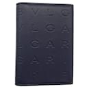 Bvlgari Leather Card Case Navy - Bulgari