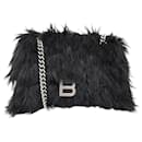 NINE BALENCIAGA CRUSH 132110 FAUX FUR SHOULDER BAG - Balenciaga