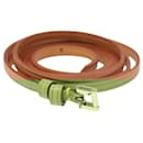 LOUIS VUITTON Strap Leather 50"" Beige LV Auth ac3819 - Louis Vuitton