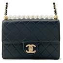 Chanel Black Lambskin Chain Shoulder Bag