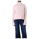 Powder pink pearl collar knit jumper - size UK 6 - JW Anderson