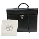 Hermes Kelly Depeche 38 Briefcase Black Leather - Hermès