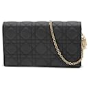 Christian Dior Lady Cannage Chain Wallet