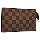 LOUIS VUITTON Damier Ebene Marais Pouch LV Auth 121568 - Louis Vuitton