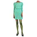 Green floral printed mini dress - size XXS - Autre Marque