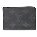 Louis Vuitton Pochette Jour GM Monogram Leather Clutch Bag