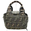 Fendi Handbag Pouch Zucca Nylon Canvas