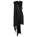 JW Anderson Asymmetric Draped Sleeveless Dress in Black Viscose